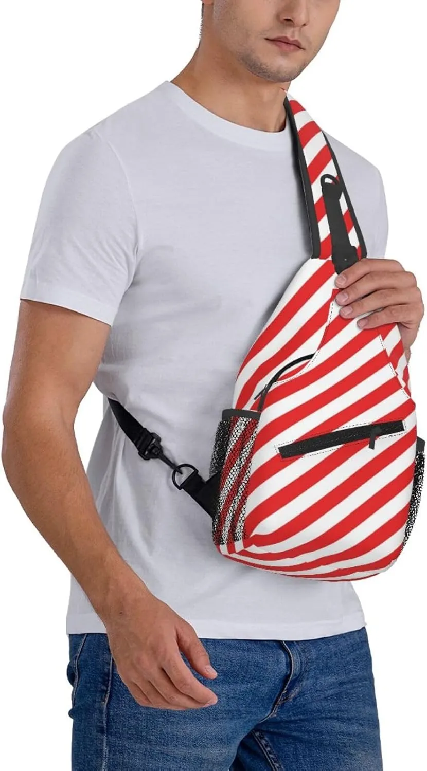 Watermelon Watermelon Skin Crossbody Bag Adjustable Sling Bag Casual Chest Bags Travel Shoulder Backpack