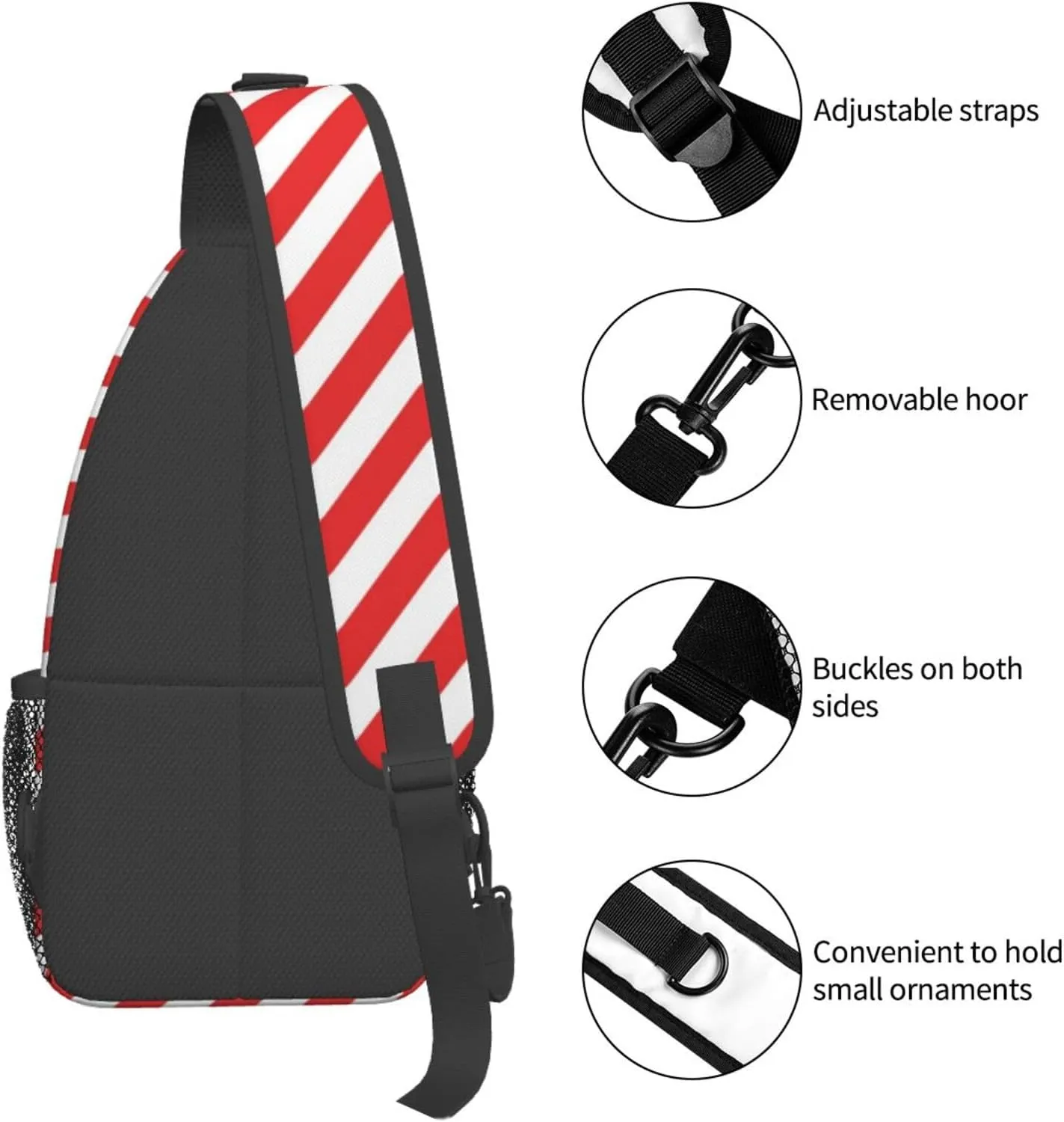 Watermelon Watermelon Skin Crossbody Bag Adjustable Sling Bag Casual Chest Bags Travel Shoulder Backpack