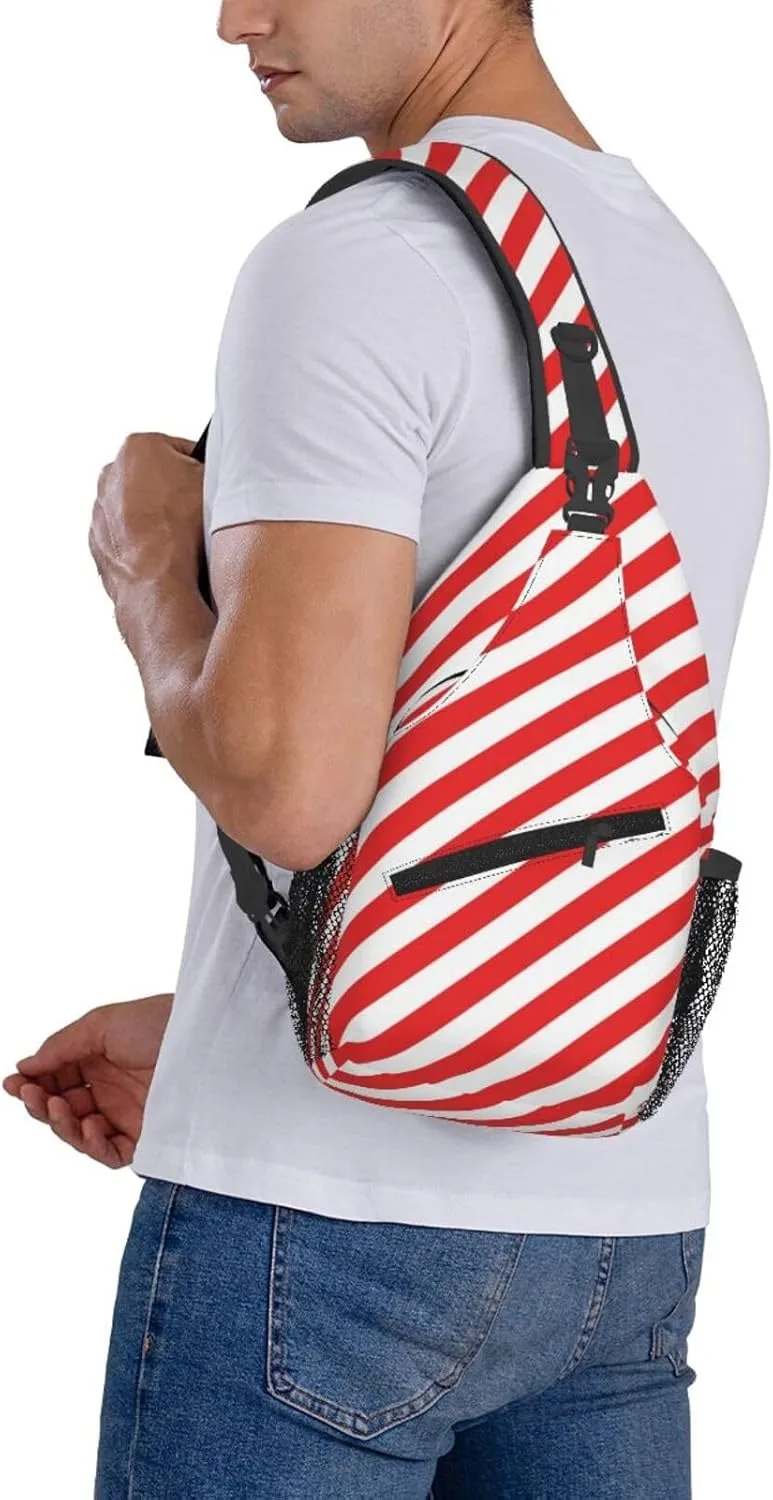 Watermelon Watermelon Skin Crossbody Bag Adjustable Sling Bag Casual Chest Bags Travel Shoulder Backpack