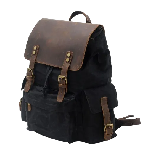 Waxed Canvas Backpack  | Mount Rainier
