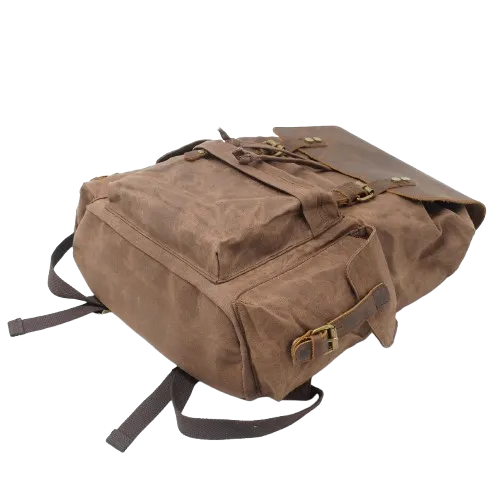 Waxed Canvas Backpack  | Mount Rainier