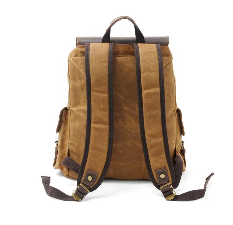 Waxed Canvas Backpack  | Mount Rainier