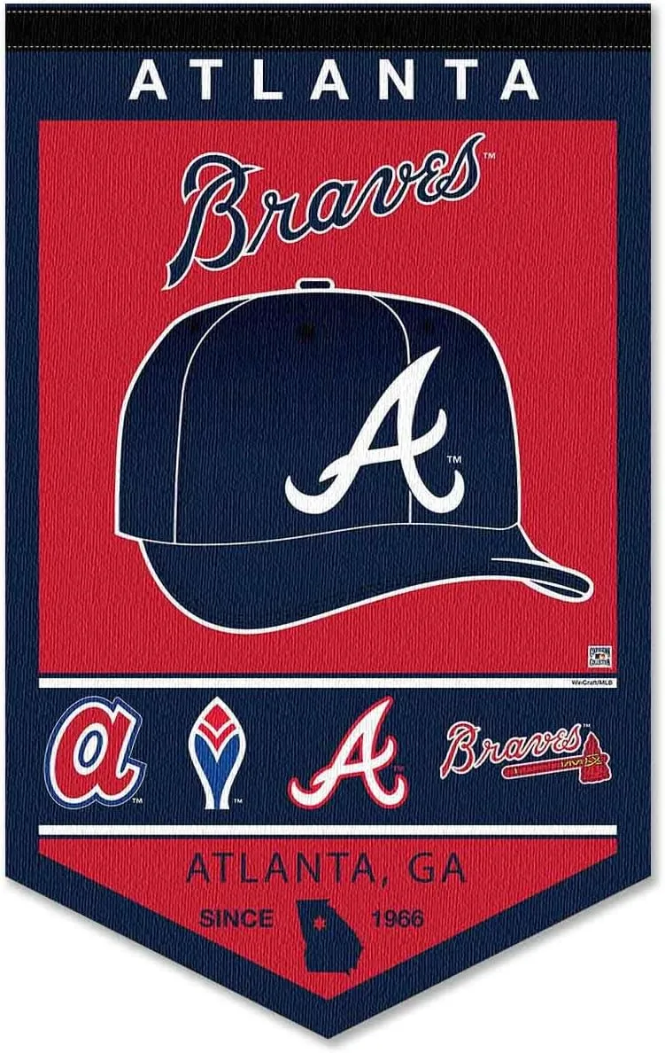 WinCraft Atlanta Braves Heritage History Banner Pennant