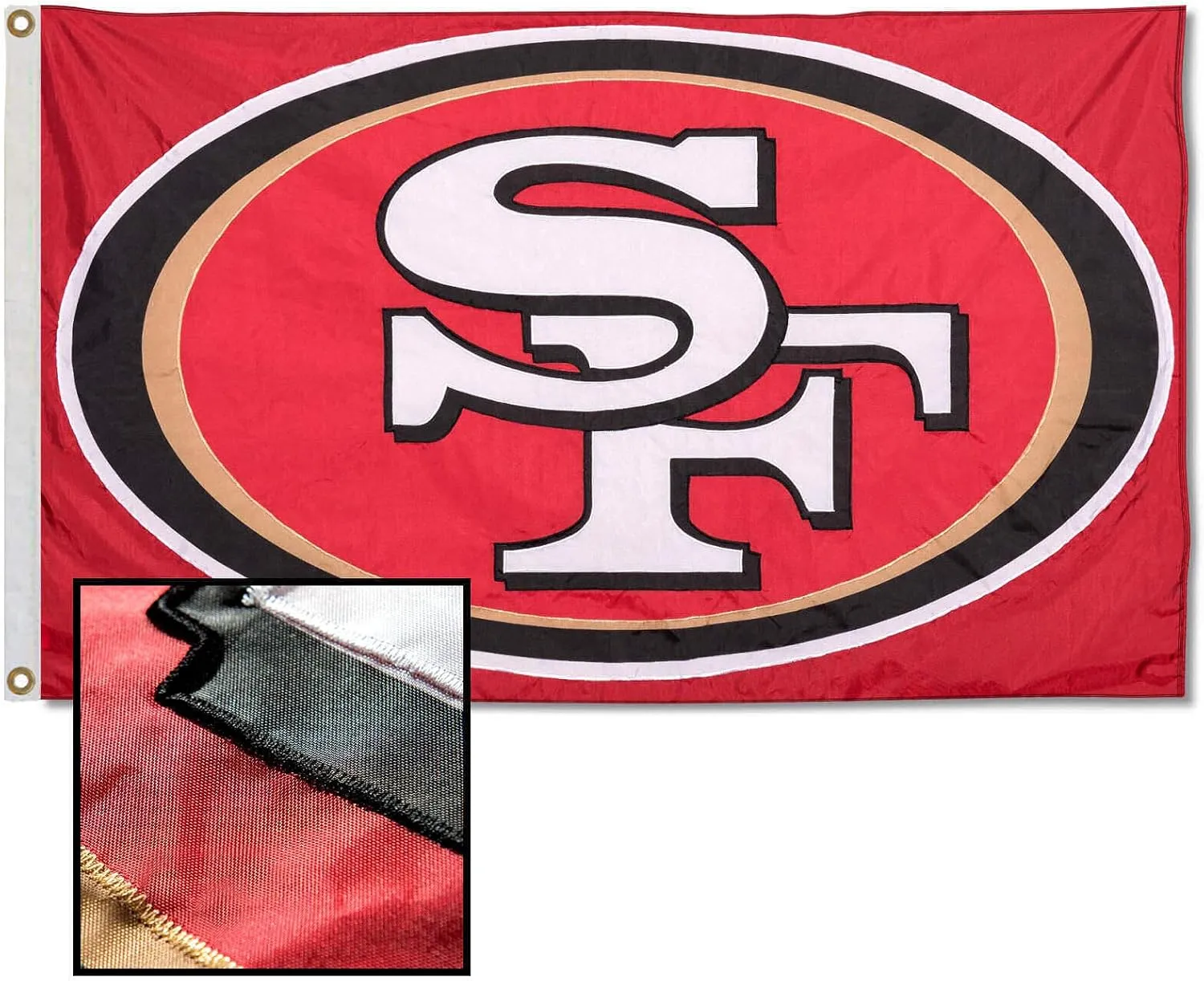 WinCraft San Francisco 49ers Embroidered Nylon Flag