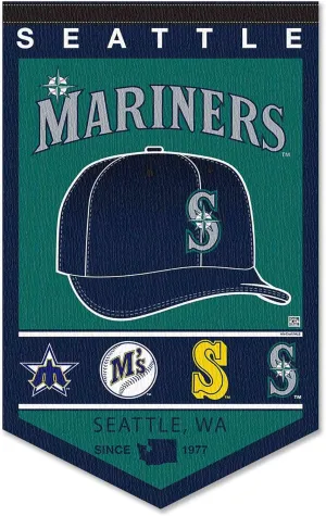 WinCraft Seattle Mariners Heritage History Banner Pennant