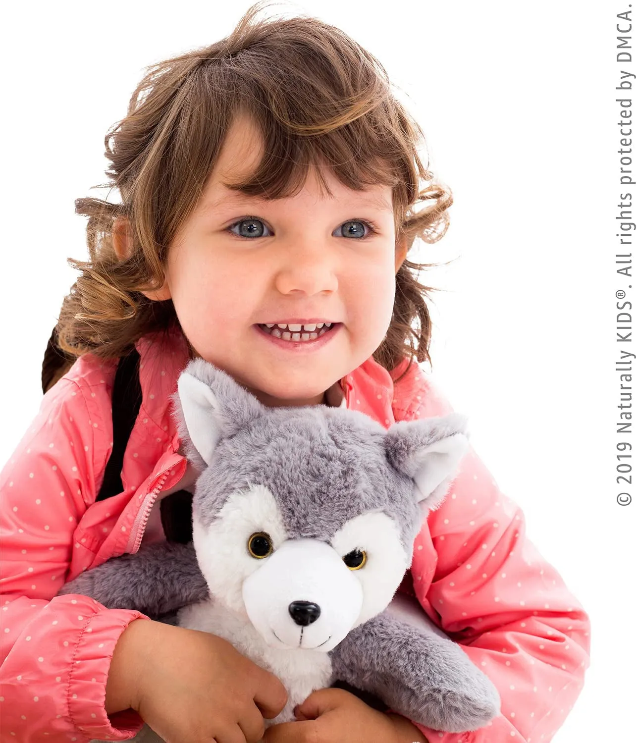 Wolf Backpack, Wolf Toys for Girls Boys, Wolf Stuffed Animal, Husky Toy for Kids