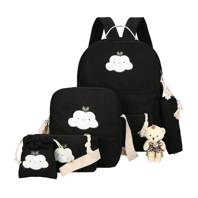 Women 4 Set Backpack