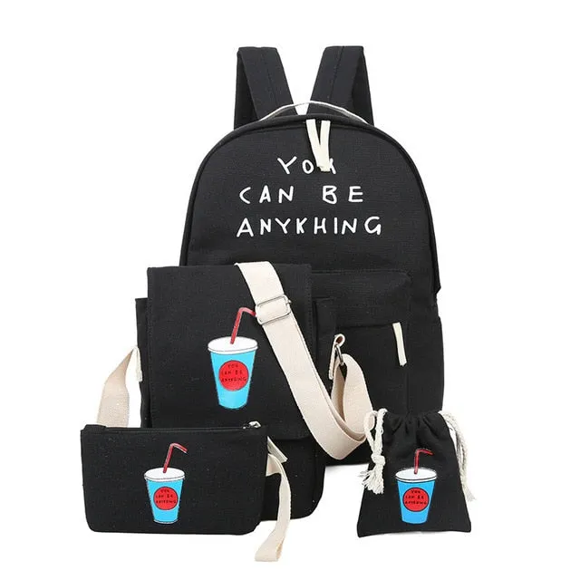 Women 4 Set Backpack
