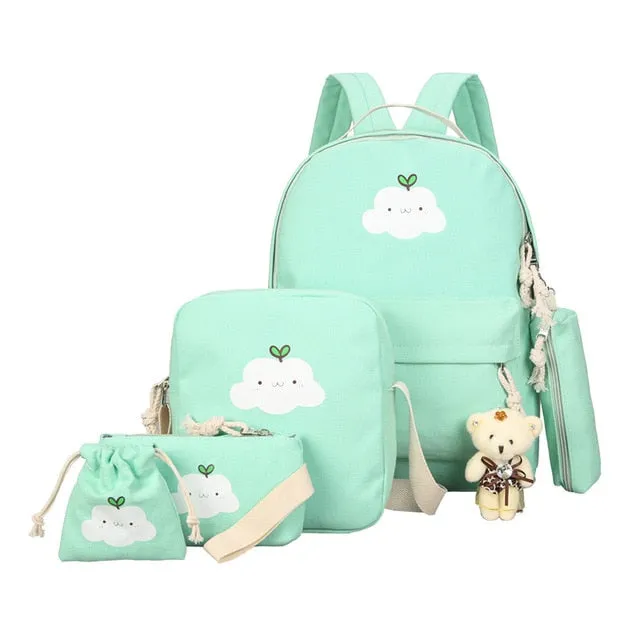 Women 4 Set Backpack