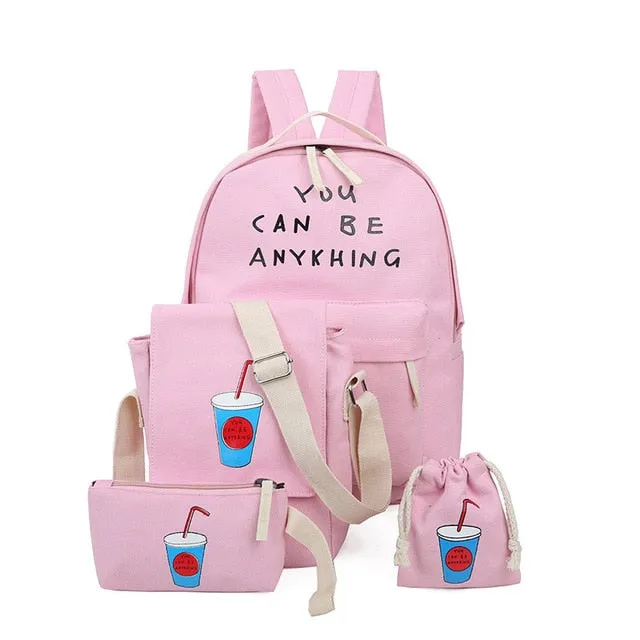 Women 4 Set Backpack