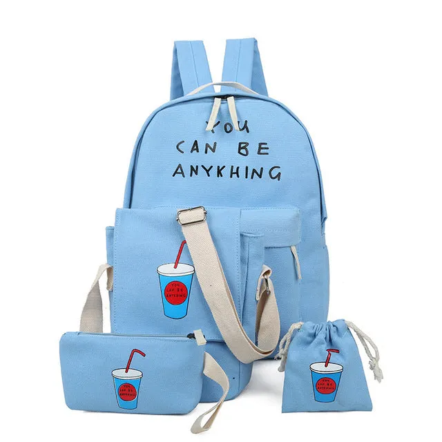 Women 4 Set Backpack
