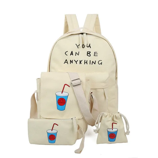 Women 4 Set Backpack