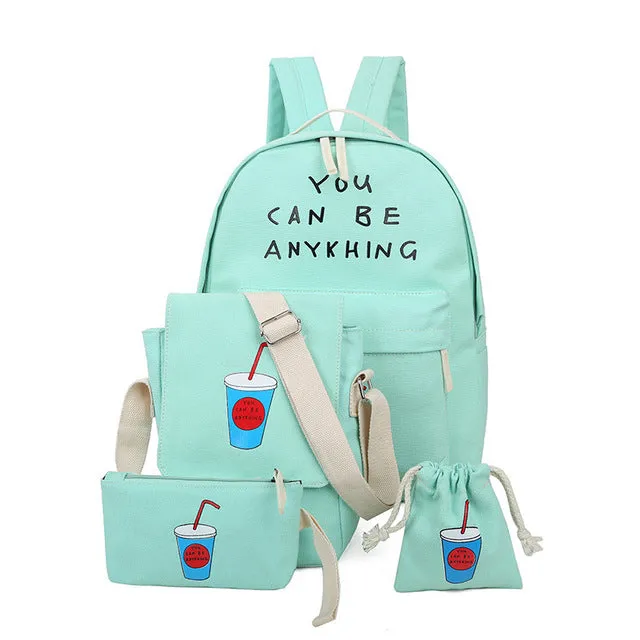 Women 4 Set Backpack