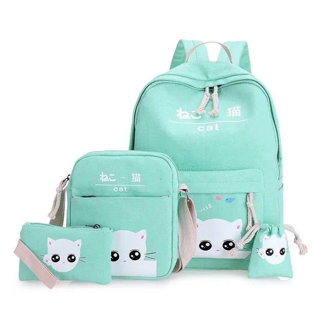 Women 4 Set Backpack