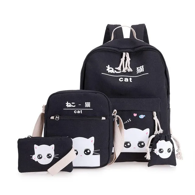 Women 4 Set Backpack