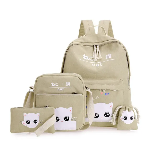 Women 4 Set Backpack
