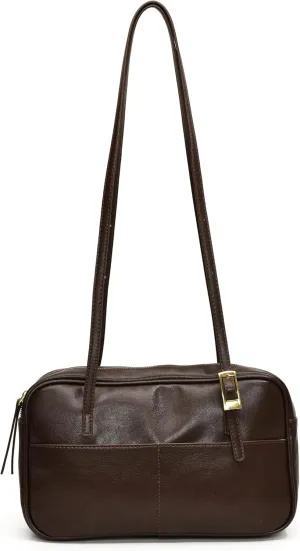 Women Shoulder Bag PU Leather Trendy and Functional Handbag Large Capacity with Adjustable Strap