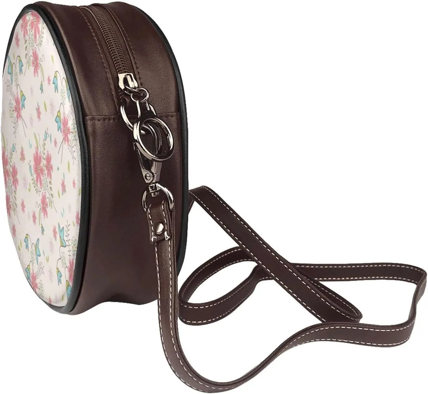 Women's Crossbody Purse - PU Leather Crossbody Bags for Women, Circle Purse Bag for Travel Business Party