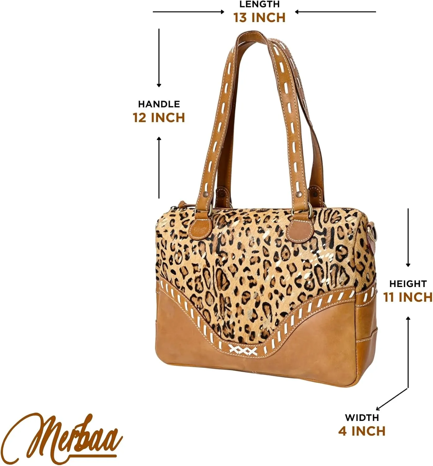 Women's Tote Bag Vintage Cowhide Hairon Leather Handbags for Women Hobo bags, Tote Shoulder Bag with Zipper