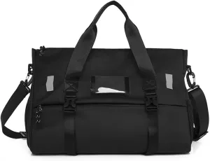 Women's Travel Training Sports Gym Bag Replaceable Yoga Mat Men's Nylon Large Waterproof Tote Bag