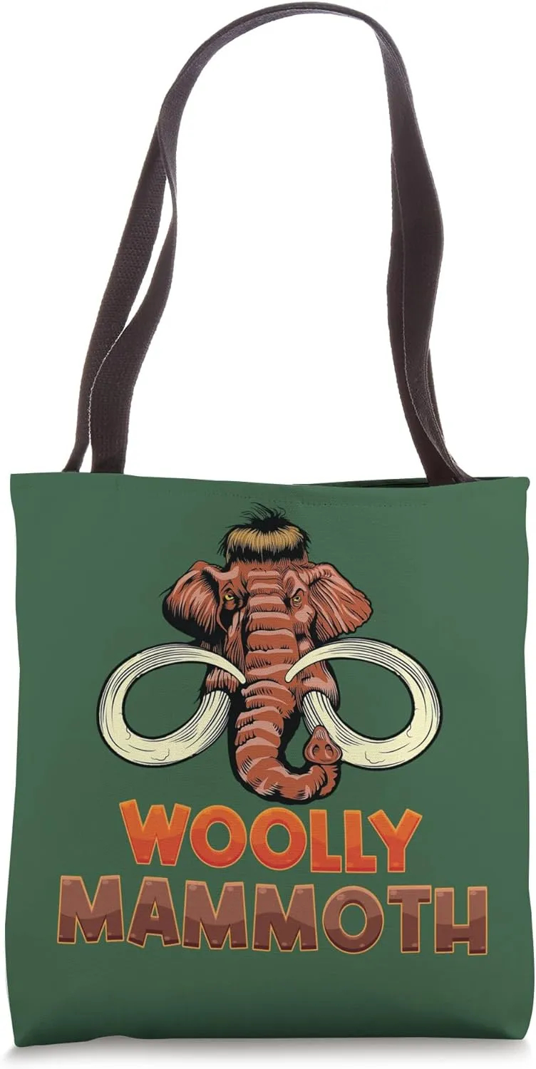 Woolly Mammoth Extinct elephant Prehistoric Animal Mammoth Tote Bag