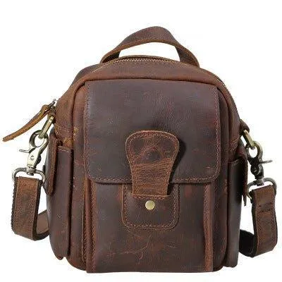 Woosir Leather Messenger Shoulder Bag Men
