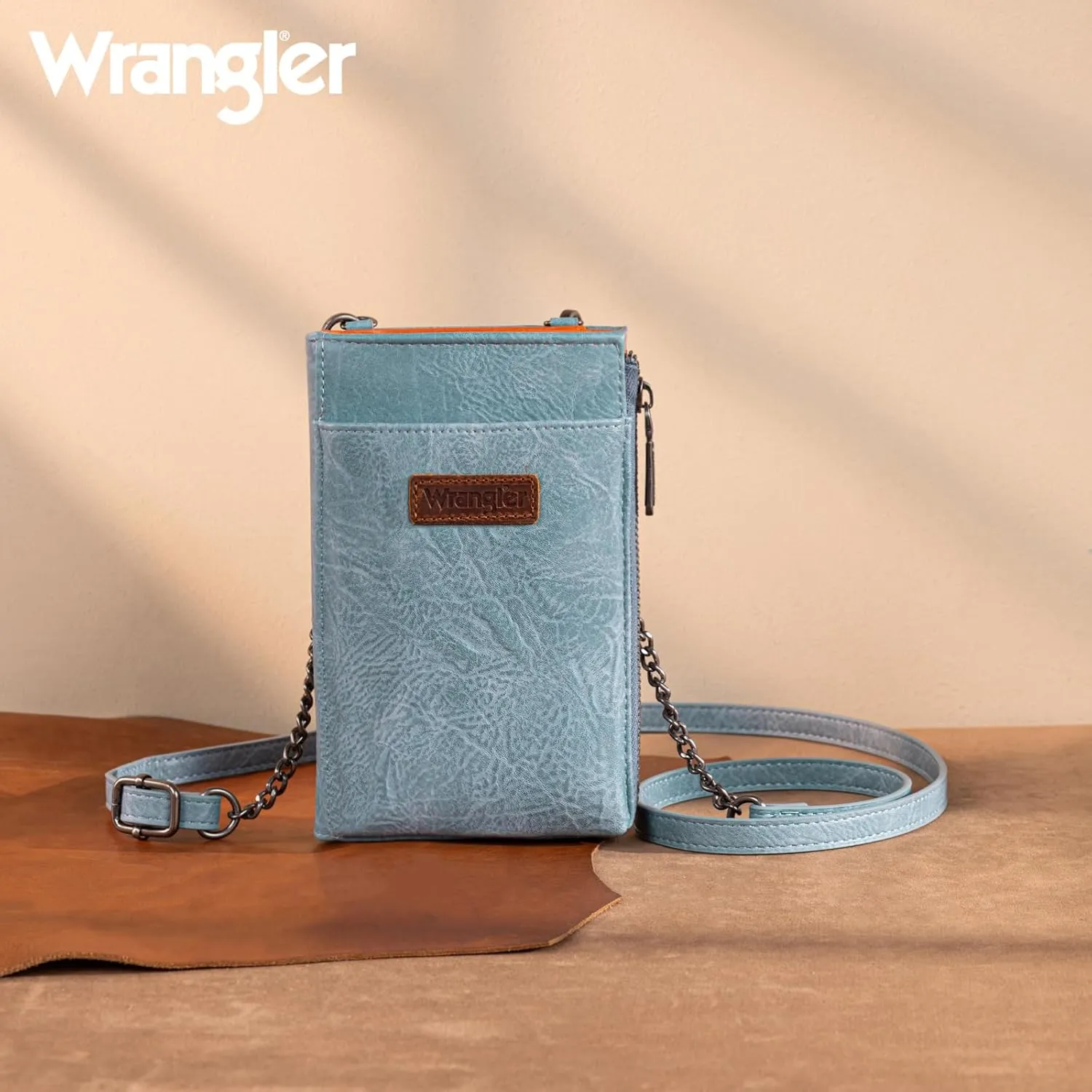 Wrangler Small Crossbody Purse for Women RFID Blocking Over Shoulder Cellphone Wallet with Credit Card Slots