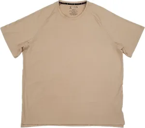 Xersion Mens Coastal Beige Short Sleeve Crew Studio T-Shirt X-Large