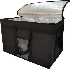 XXXL Large Insulated Collapsible Cooler Bags with Zipper Closure, Reusable Grocery Shopping Bags Keep Food Hot or Cold,Ideal for Catering,Grocery Transport,23 x 15 x 14 inches