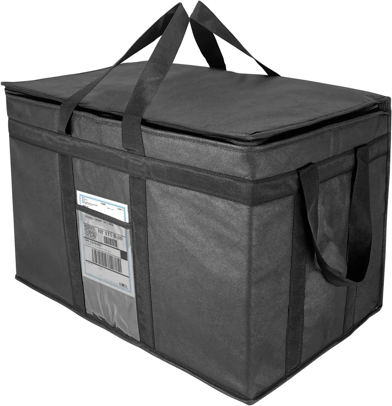 XXXL Large Insulated Collapsible Cooler Bags with Zipper Closure, Reusable Grocery Shopping Bags Keep Food Hot or Cold,Ideal for Catering,Grocery Transport,23 x 15 x 14 inches