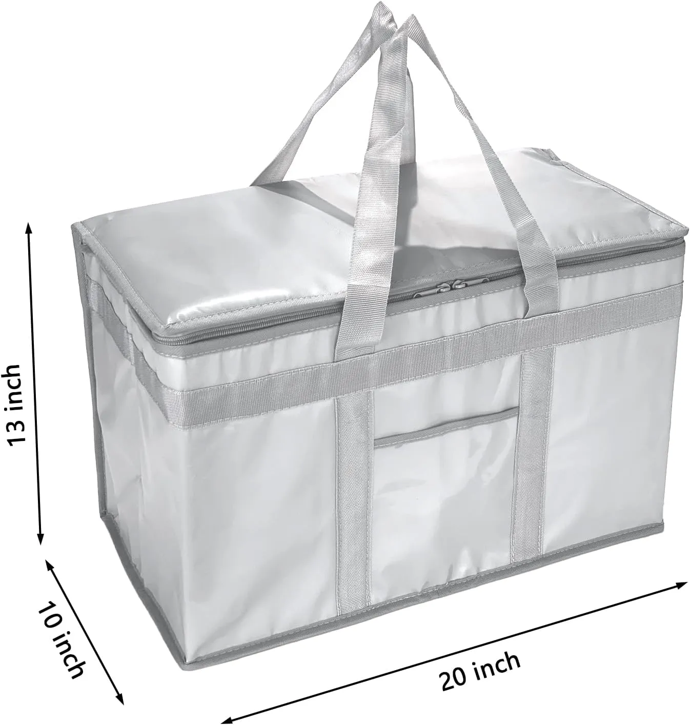 Yalin XXXL Large Insulated Cooler Bag, Styrofoam Cooler of Keep Food Hot or Cold, Reusable Double Zipper Food Delivery Bag for Grocery Shopping, 23" W x 15" H x 14" D