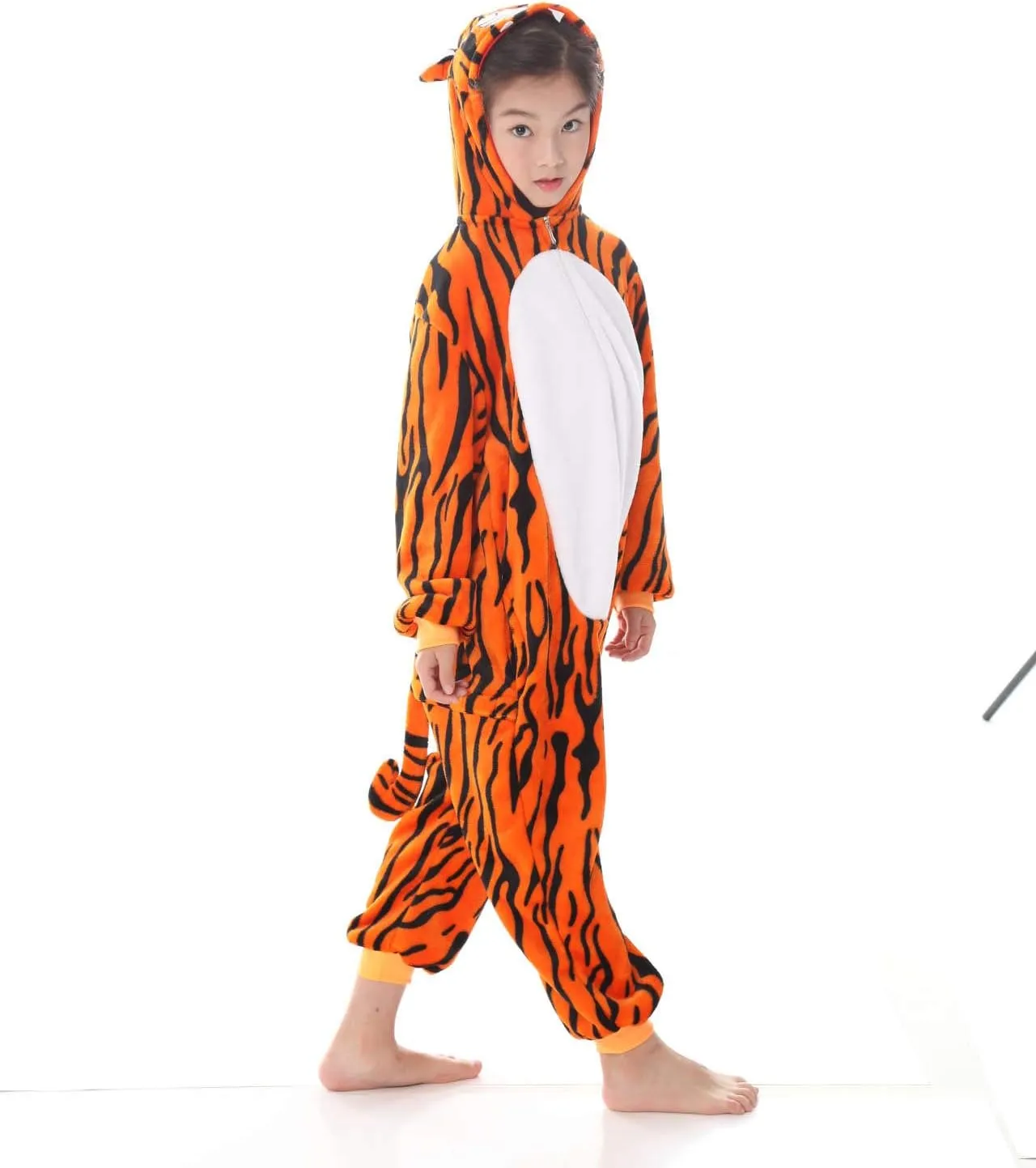 yolsun Kids Animal Halloween Costume, Deluxe Kids Onesie Dress up for Boys&Girls