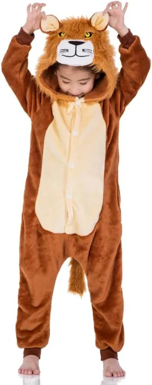 yolsun Kids Animal Halloween Costume, Deluxe Kids Onesie Dress up for Boys&Girls
