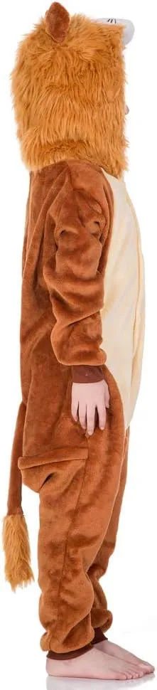 yolsun Kids Animal Halloween Costume, Deluxe Kids Onesie Dress up for Boys&Girls