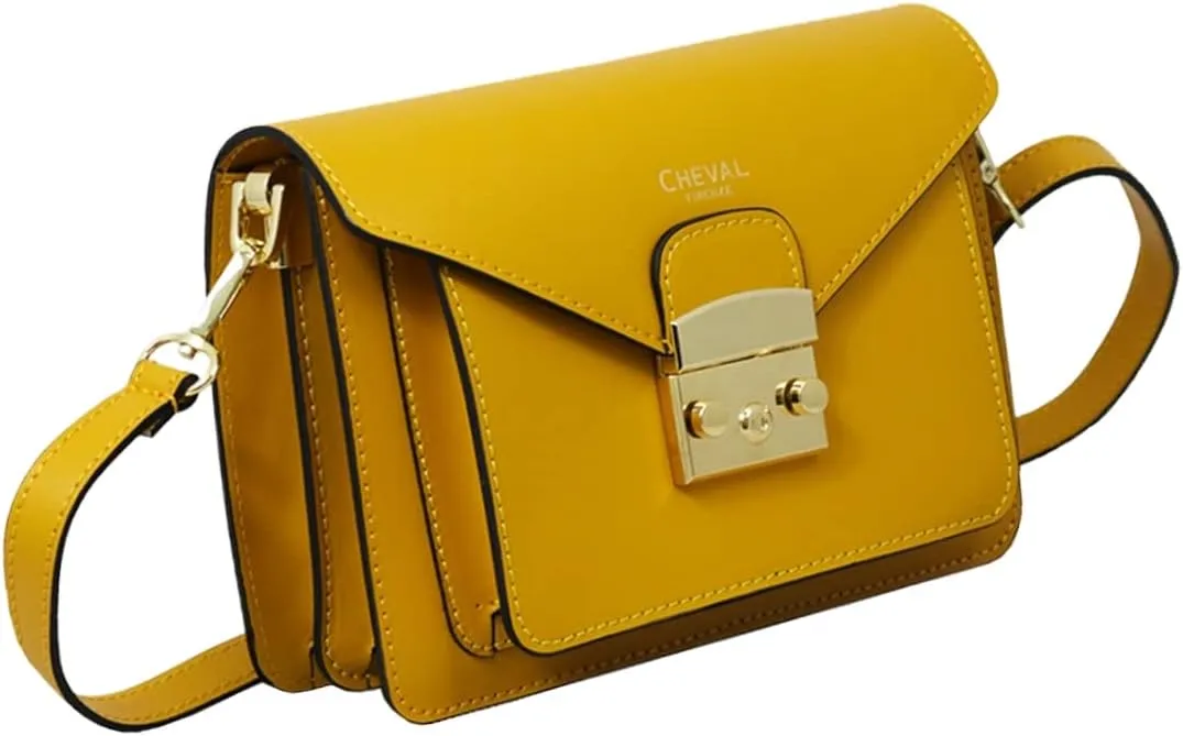 Zaniah Shoulder Bag, Genuine Leather Made in Italy
