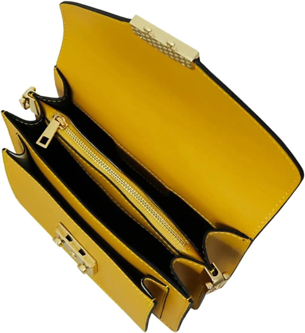 Zaniah Shoulder Bag, Genuine Leather Made in Italy