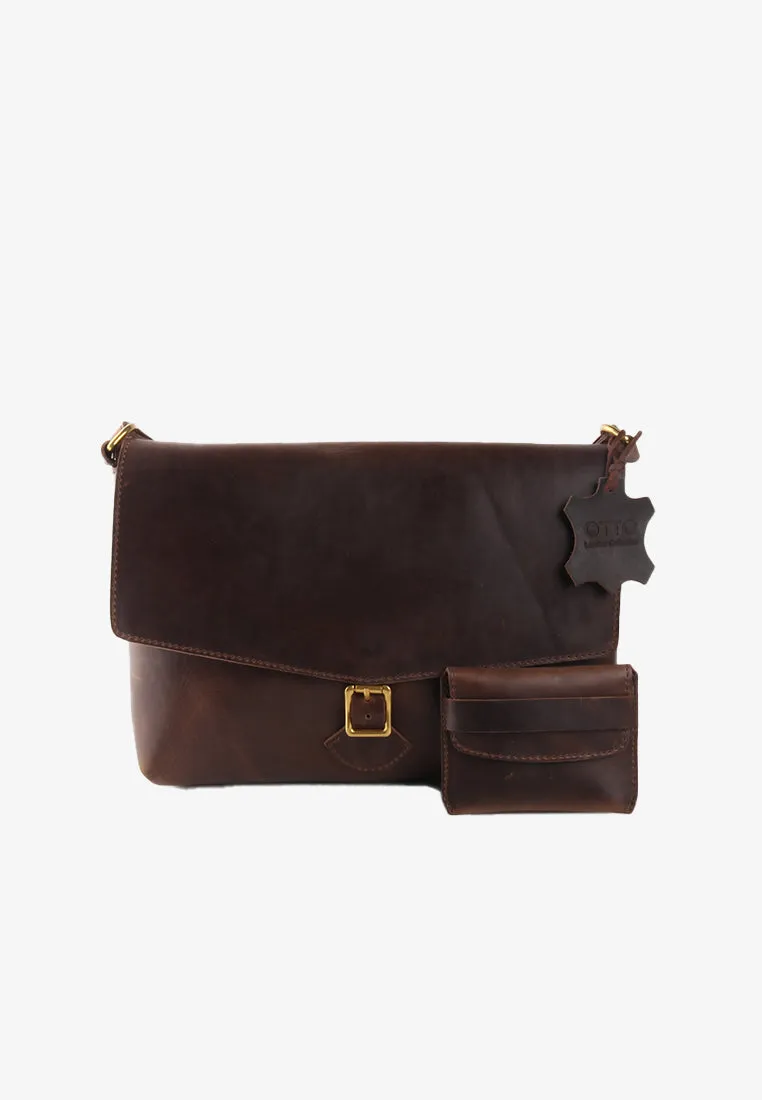 ZANJOE GENUINE LEATHER MESSENGER BAG