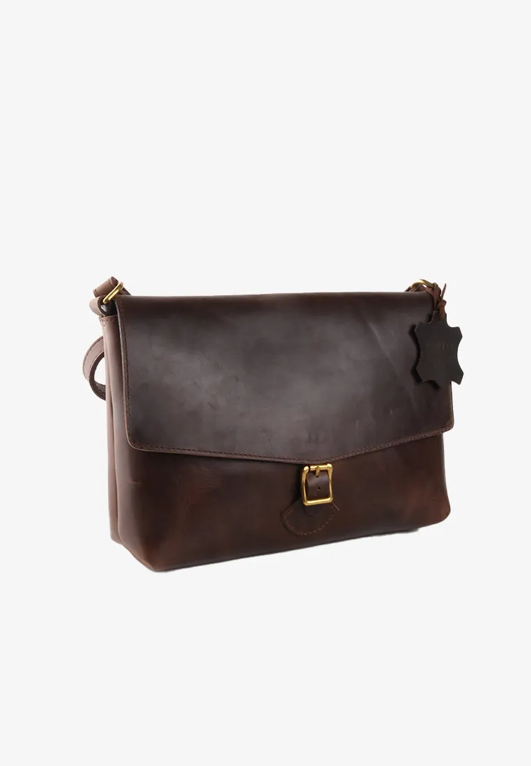 ZANJOE GENUINE LEATHER MESSENGER BAG