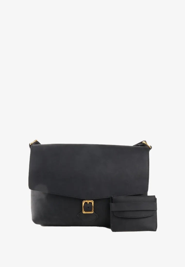 ZANJOE GENUINE LEATHER MESSENGER BAG