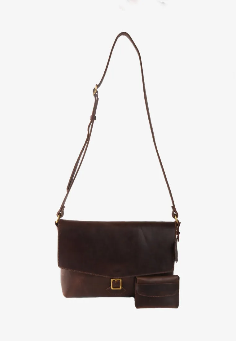 ZANJOE GENUINE LEATHER MESSENGER BAG