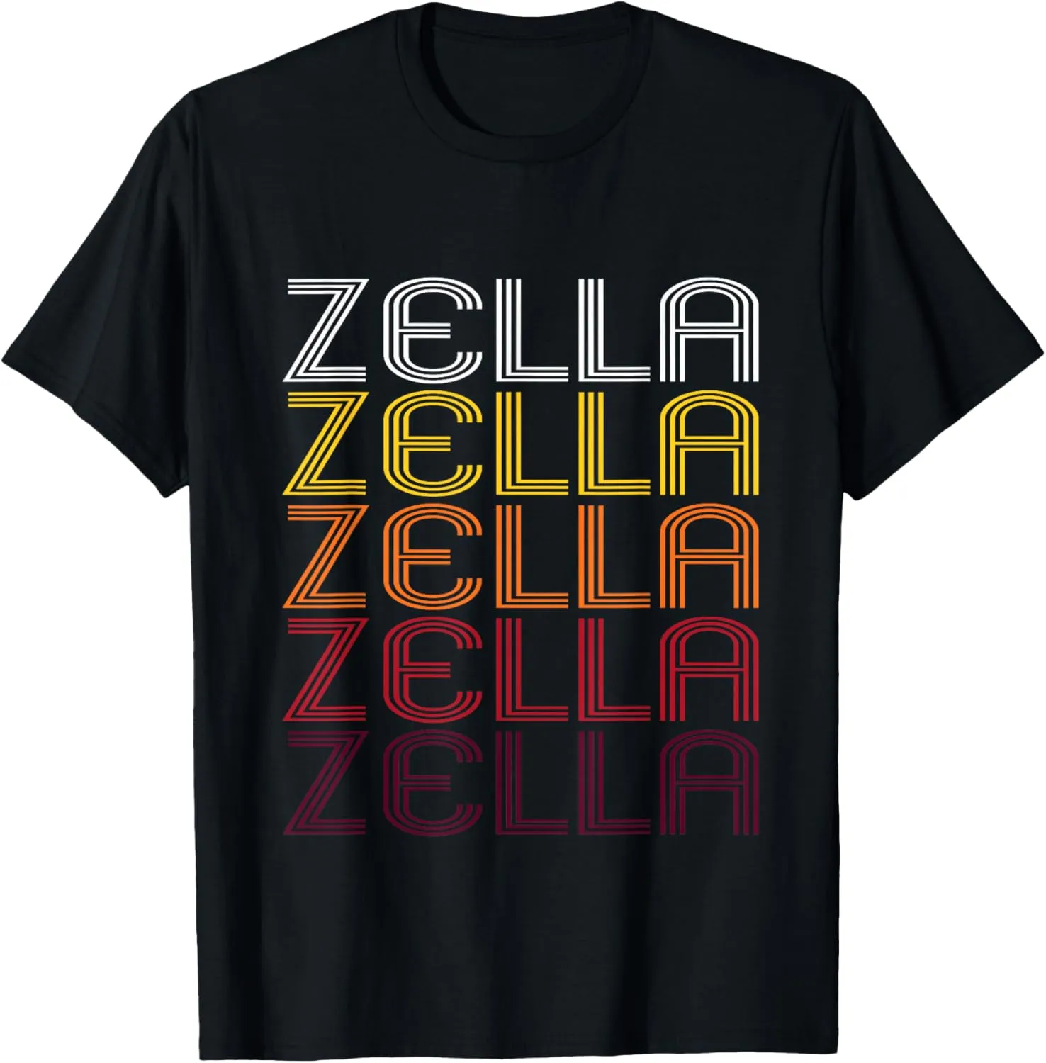 Zella Retro Wordmark Pattern - Vintage Style T-shirt